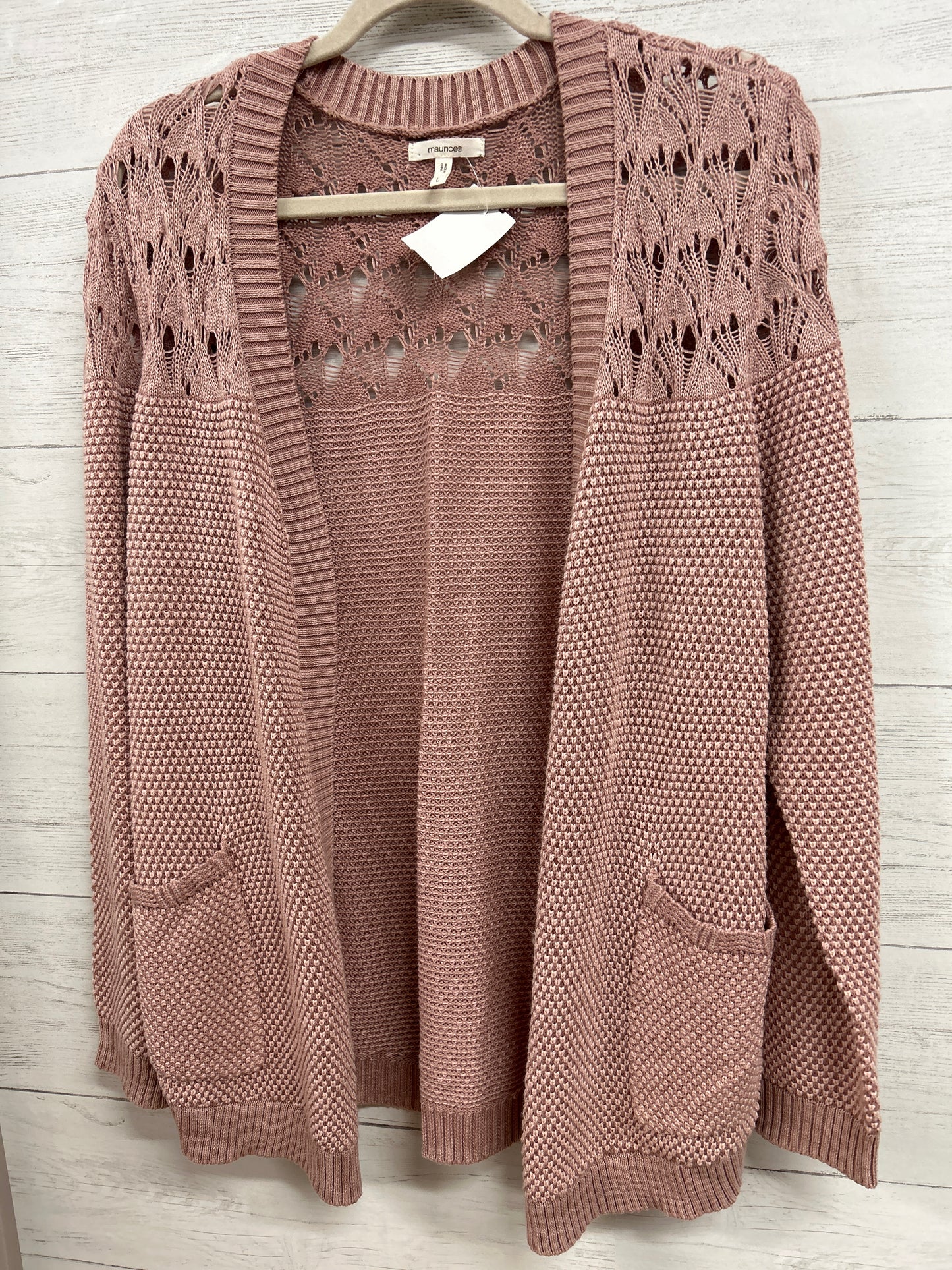 Size L Maurices Pink Cardigan