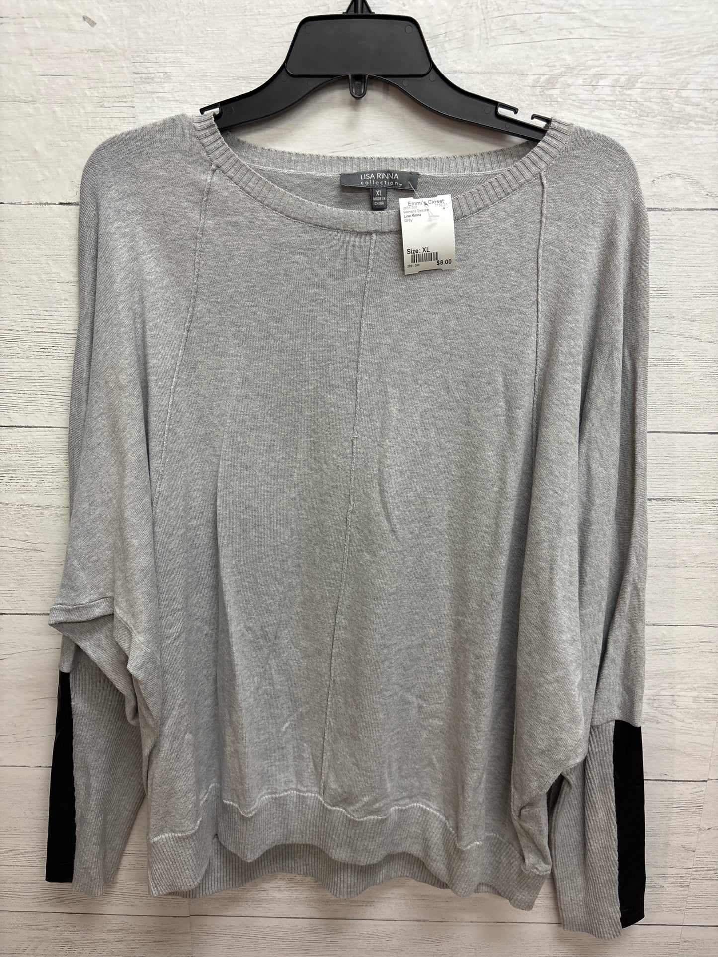 Size XL Lisa Rinna Grey Womens Sweater