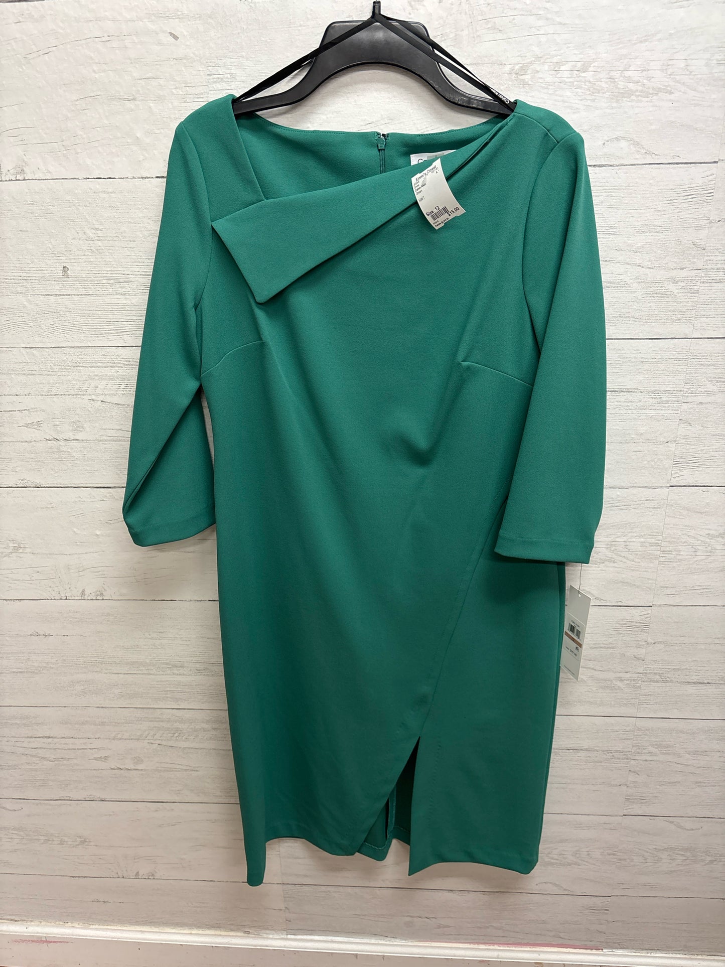 Size 12 Calvin Klein Green Dress