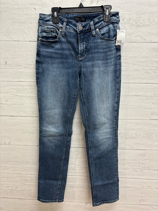 Size 26/29 Silver Blue Womens Jeans