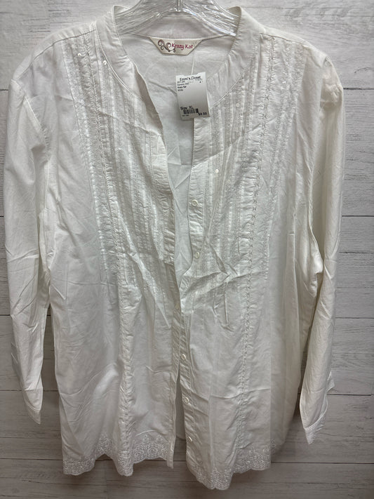 Size XL Krazy Kat White Womens Shirt