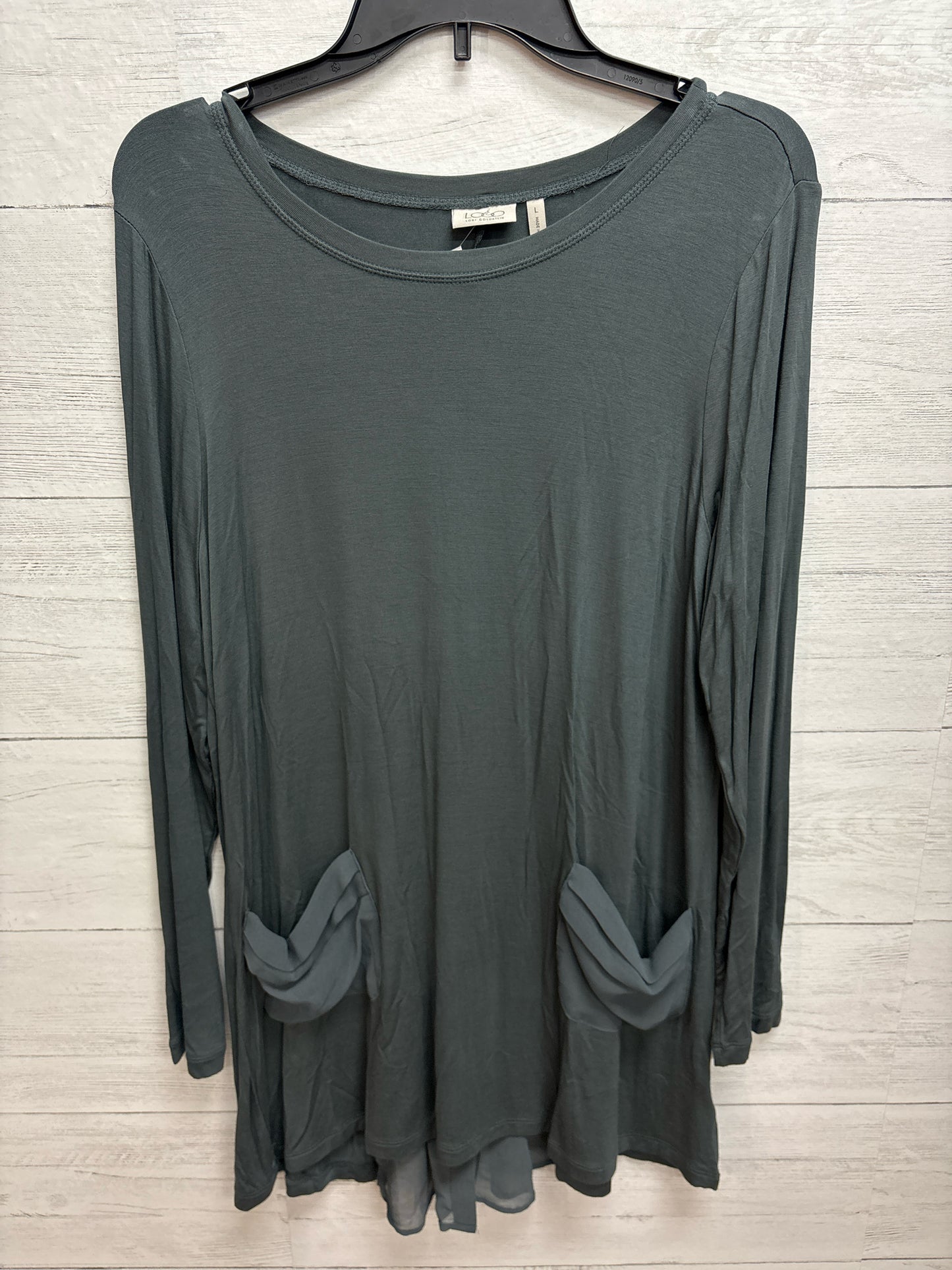 Size L LOGO Layer Green Womens Shirt