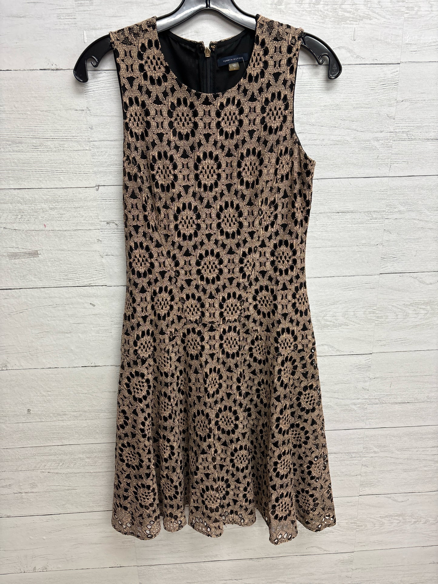 Size 2 Tommy Hilfiger Gold Dress