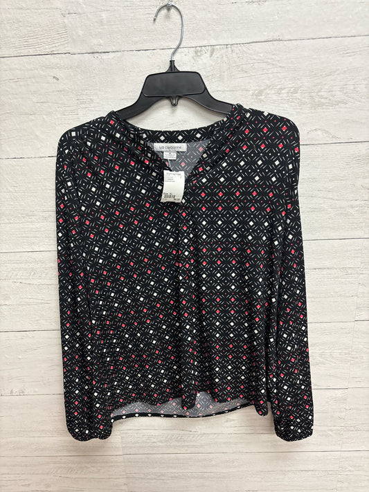 Size XL Liz Claiborne black/multi color Womens Shirt