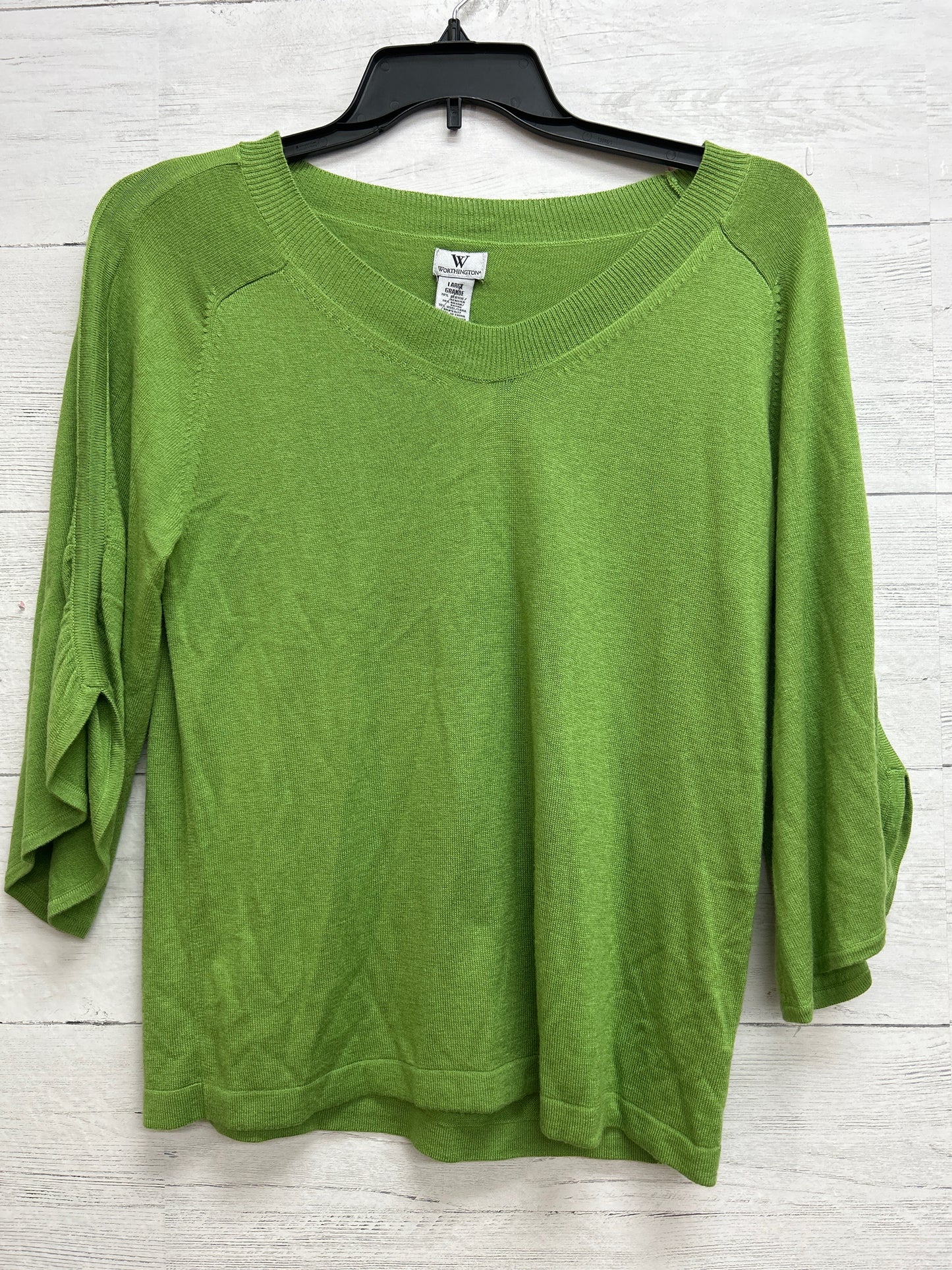 Size L Worthington Green Sweater