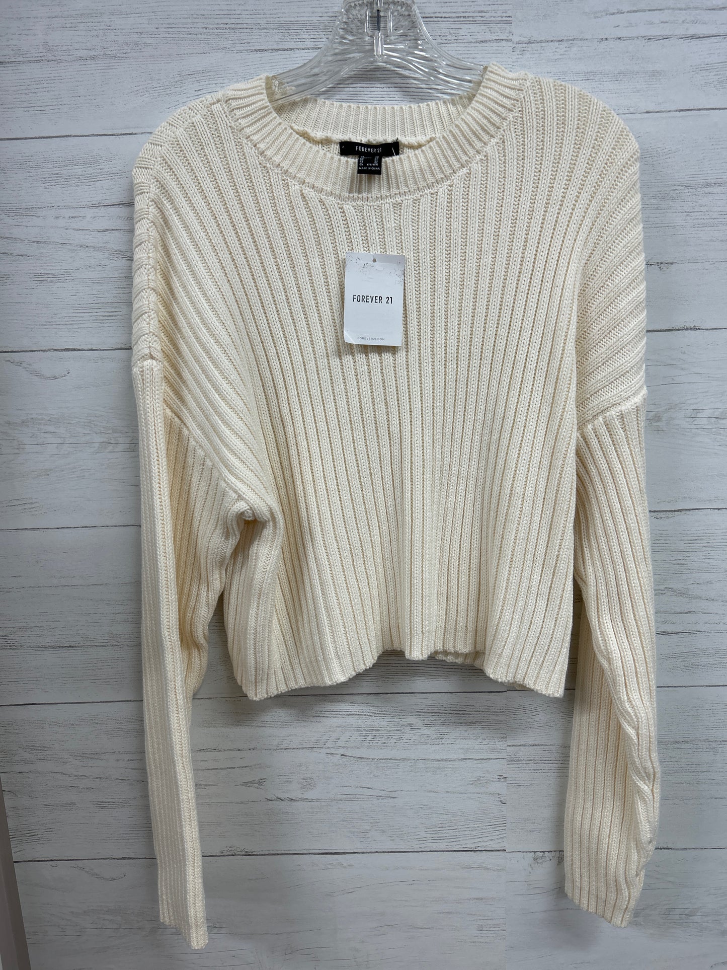 Size XL Forever 21 Cream Sweater