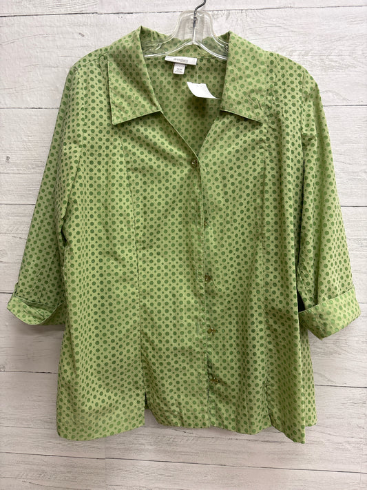 Size 14/16 Dress Barn Green Shirt