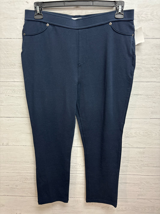 Size L Susan Graver Navy Womens Dresspants