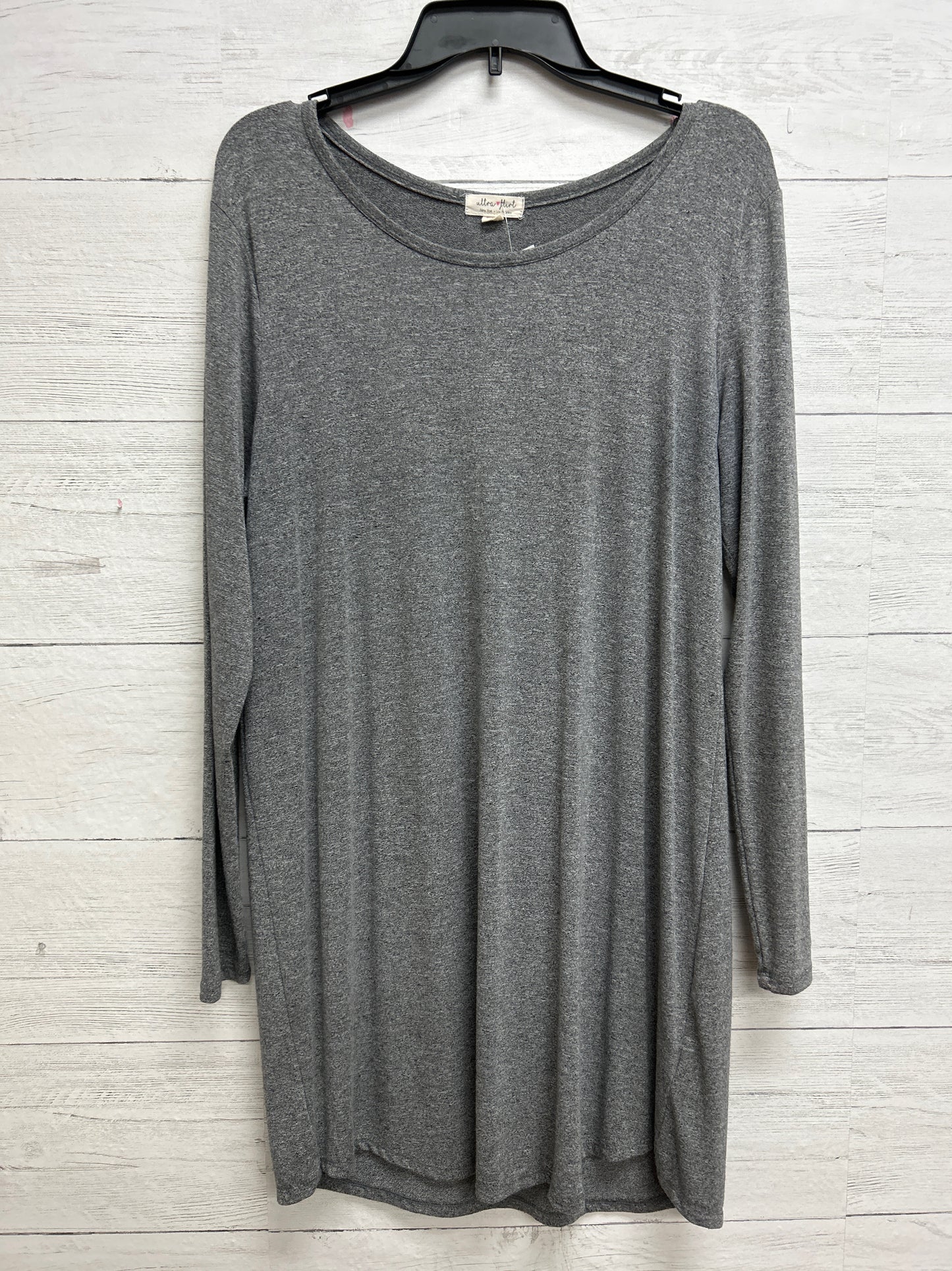 Size L Ultra Flirt Gray Dress