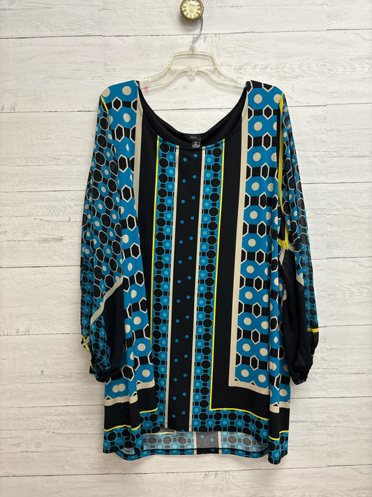 Size 3X Style  & Co black/blue/yellow Shirt