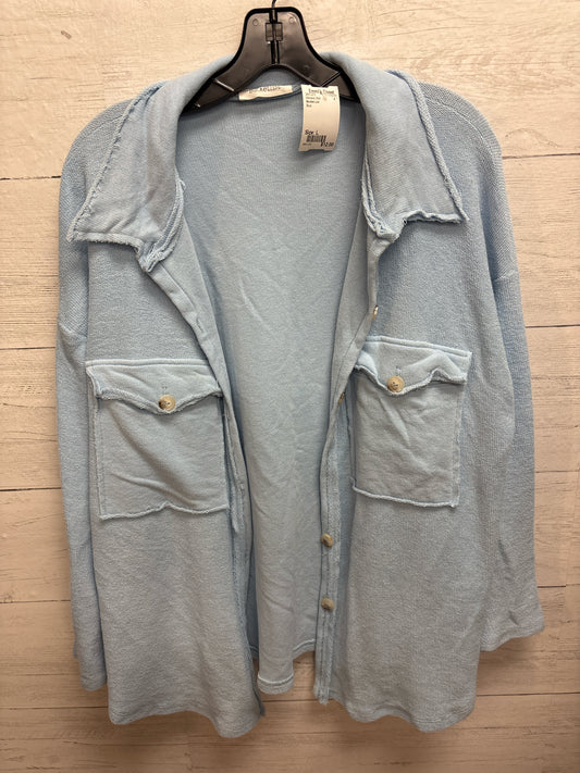 Size L Bucket List Blue Womens Shirt