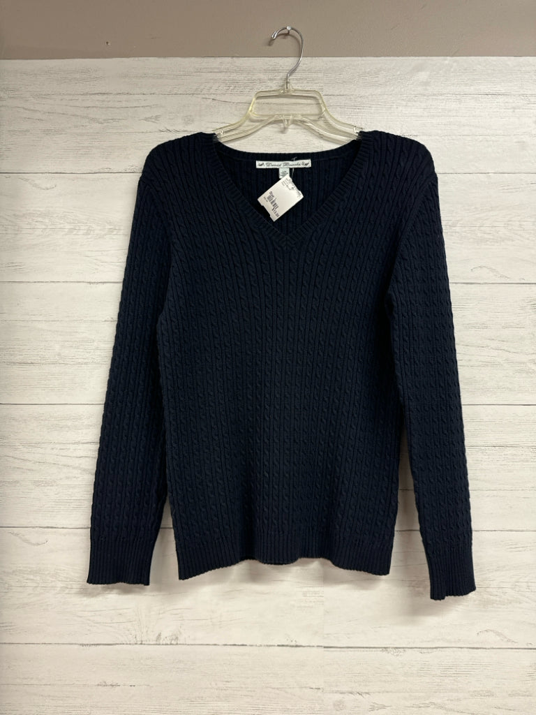 Size L David Brooks Navy Sweater