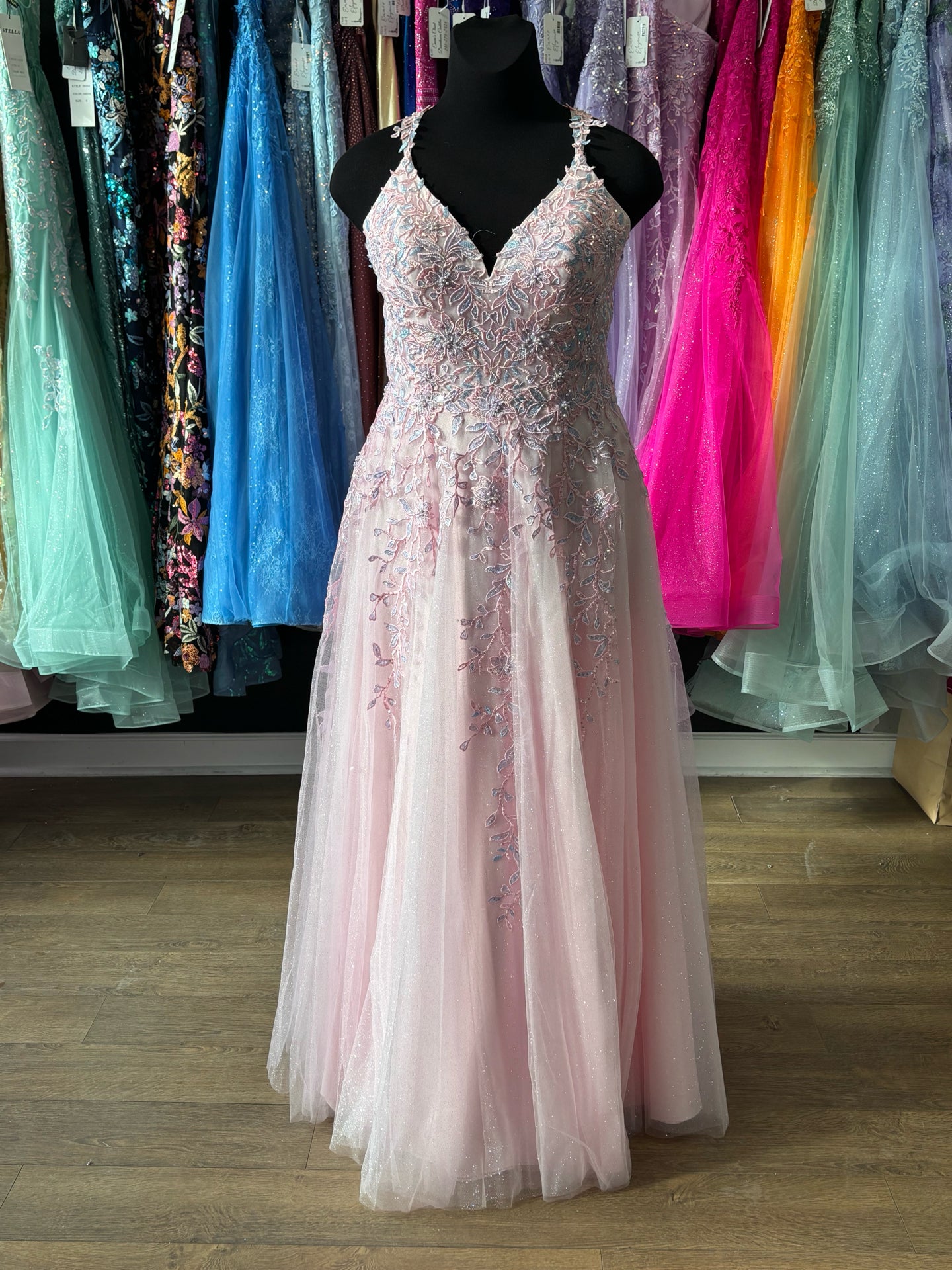 Size 14 Emmi's Elegance Pink Gown