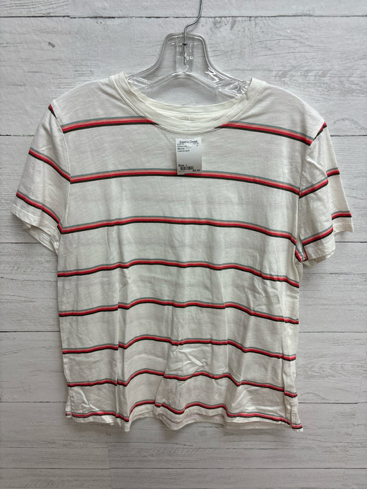 Size L Maurices cream/brn/pink Womens Shirt