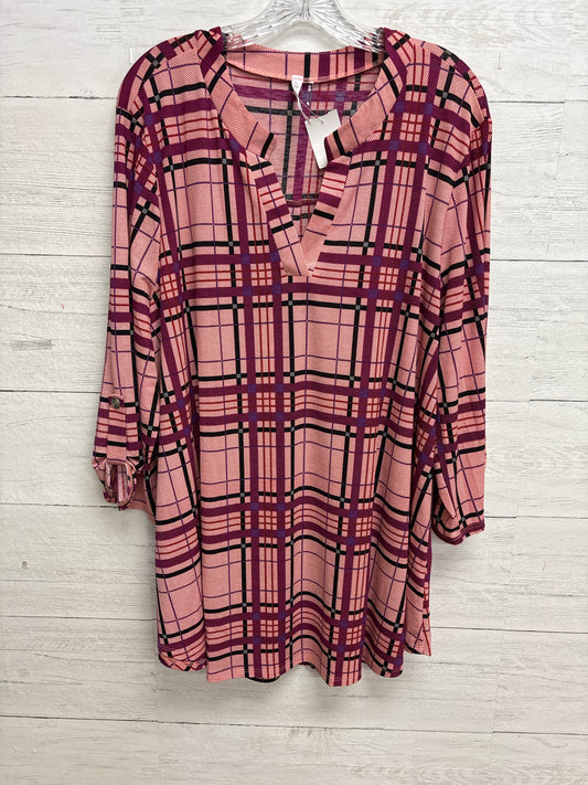 Size 2X Dear Scarlett Blue Womens Shirt
