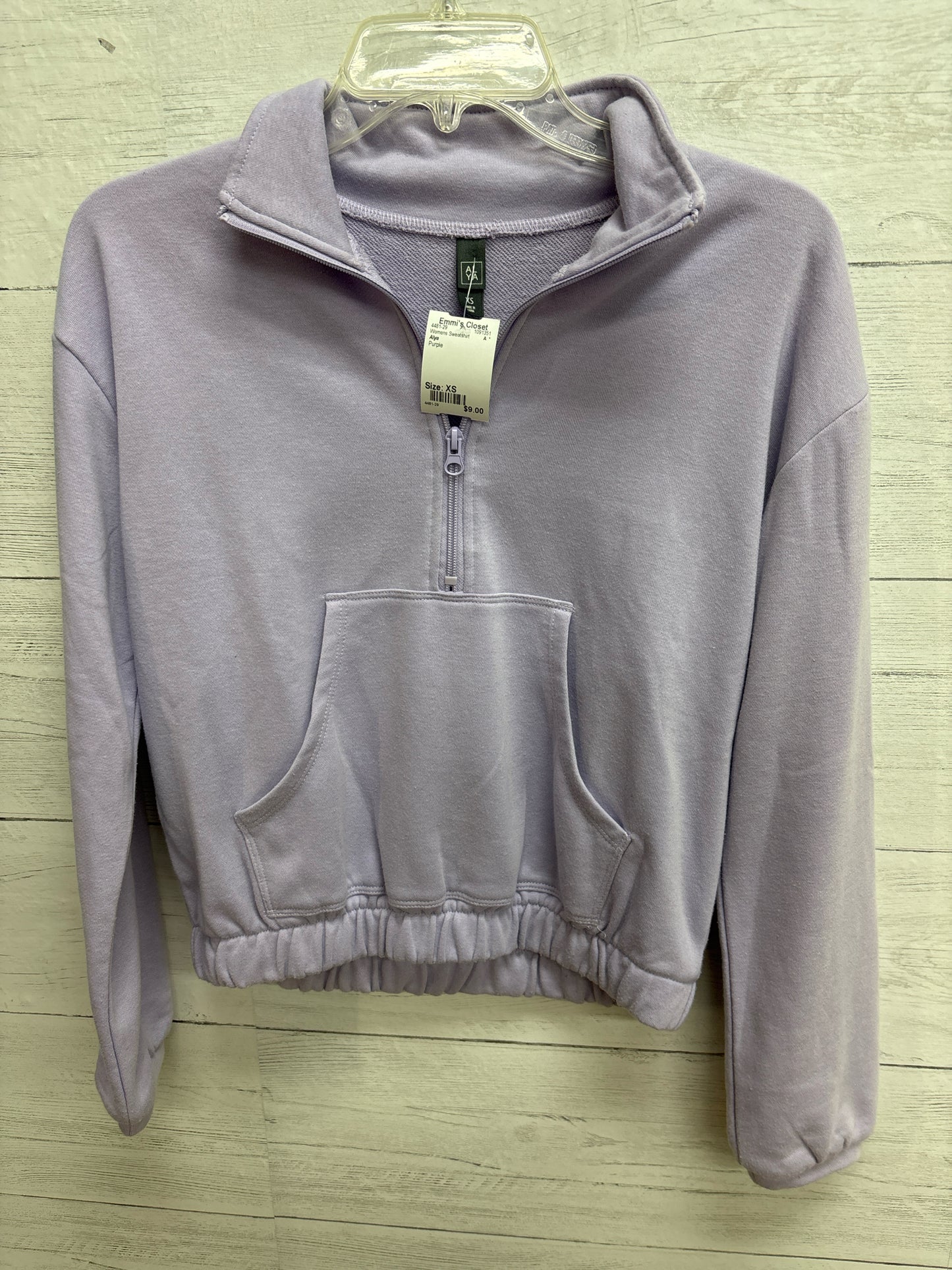 Size XS Alya Purple Womens Sweatshirt