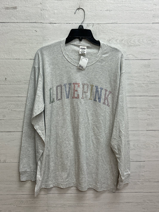 Size L pink Gray Shirt