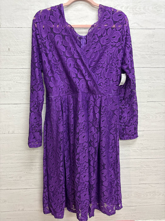 Size XXL N/A Purple Dress