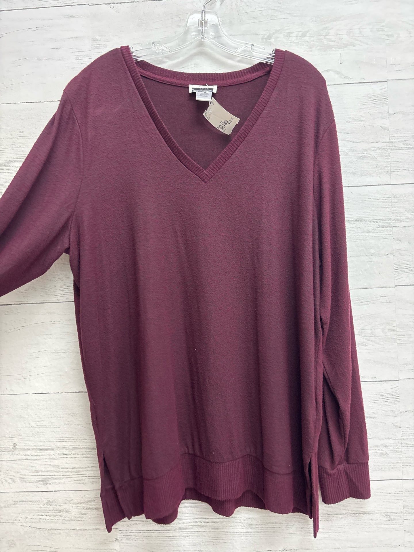 Size 3X Azur Wine Shirt