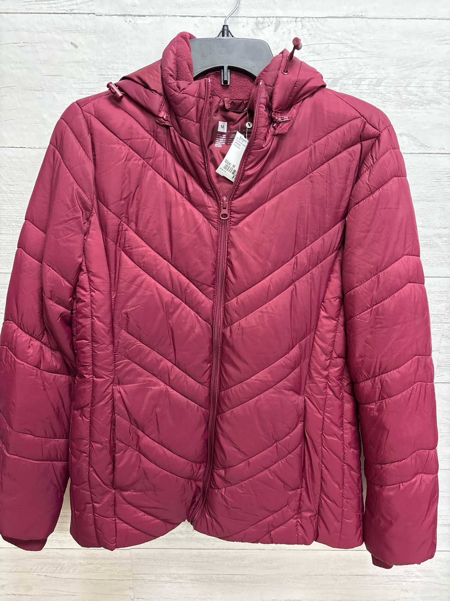 Size M xersion maroon Womens Jacket