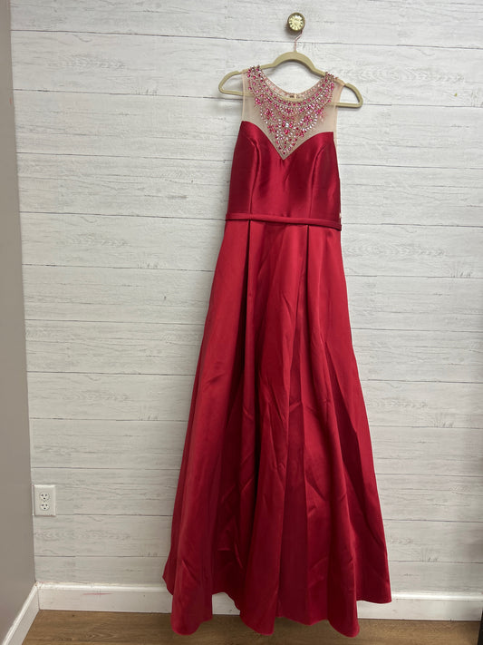 Size XL Let's Fashions Red Gown