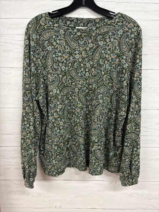 Size L J.Jill Green Shirt