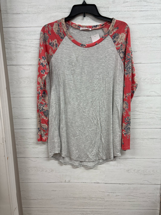 Size L COCO AND MAIN grey/orange Shirt