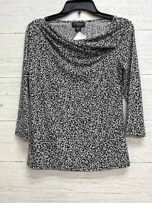 Size M Liz & Co. Black/White Shirt