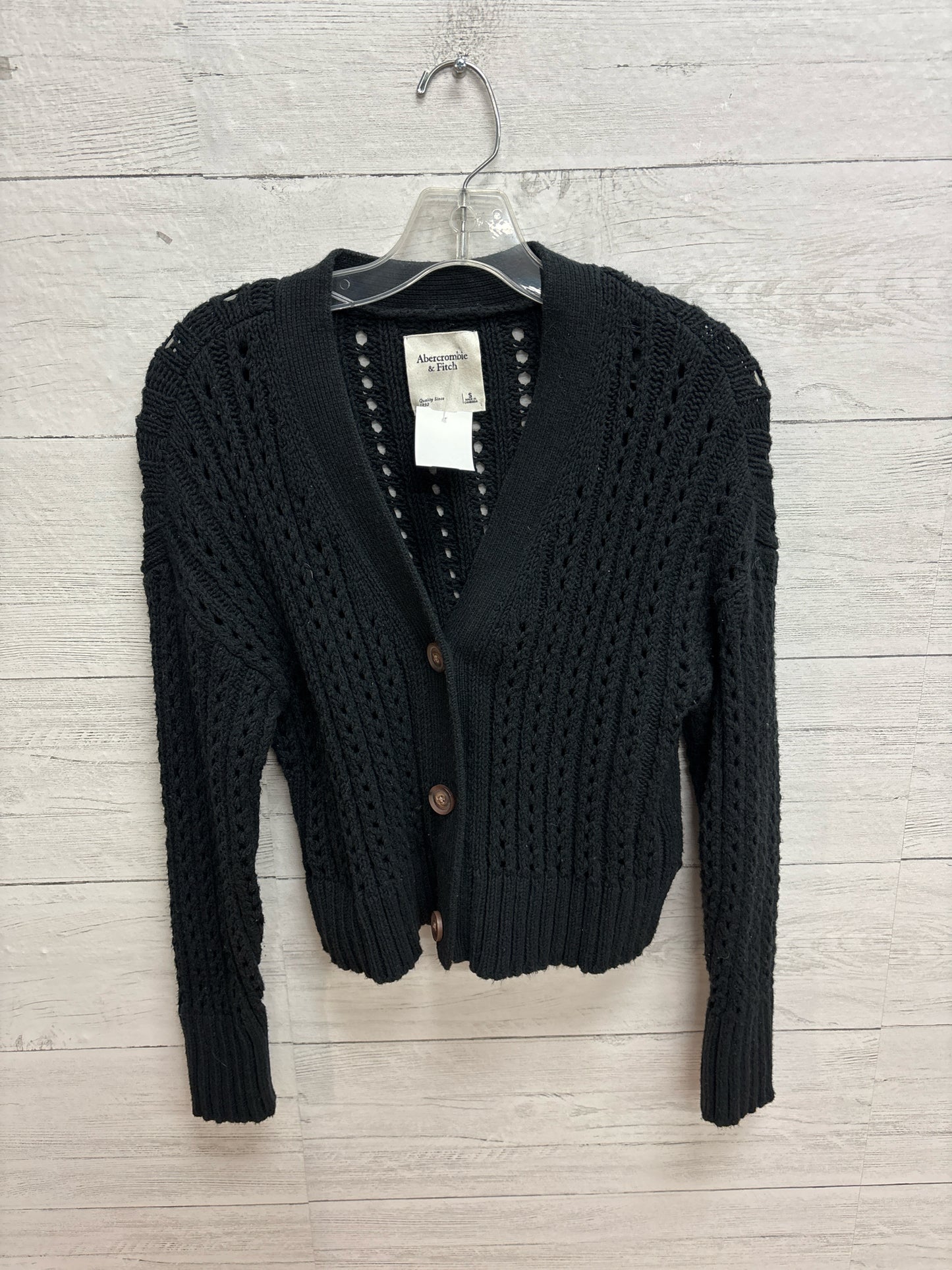 Size S Abercrombie & Fitch Black Womens Cardigan