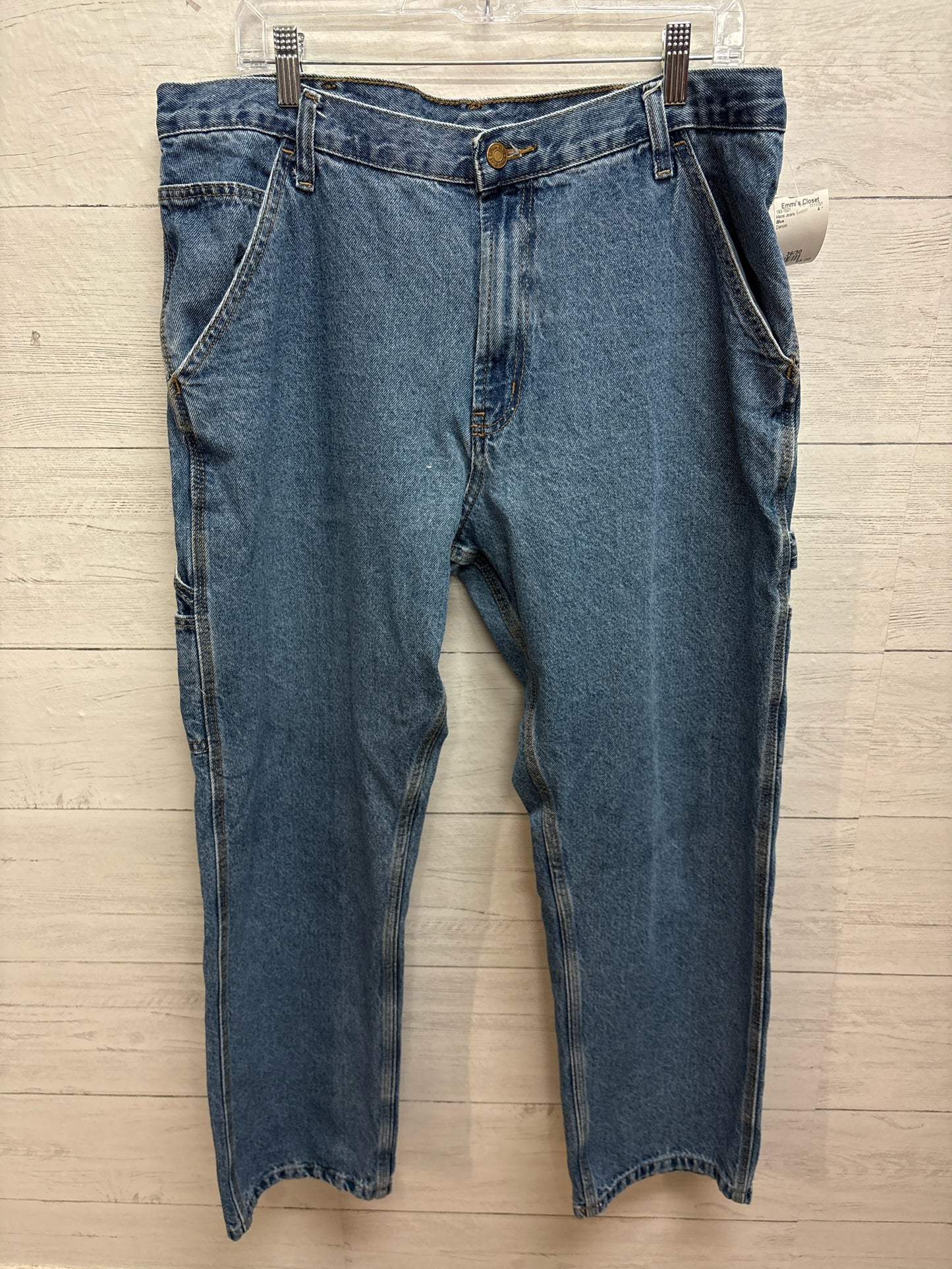 Size 36/30 Blue Denim Mens Jeans