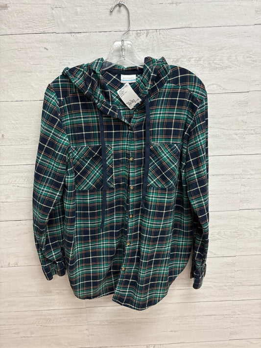 Size XL Columbia green/blue Womens Shirt