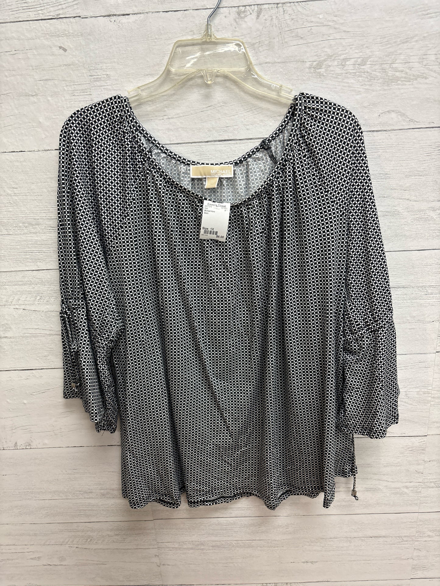 Size 1X Michael Kors Black Shirt