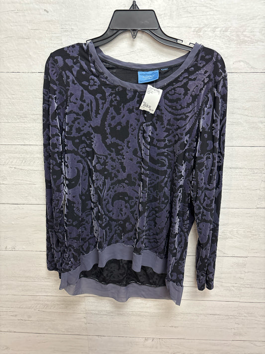 Size L Simply Vera Purple Womens Shirt