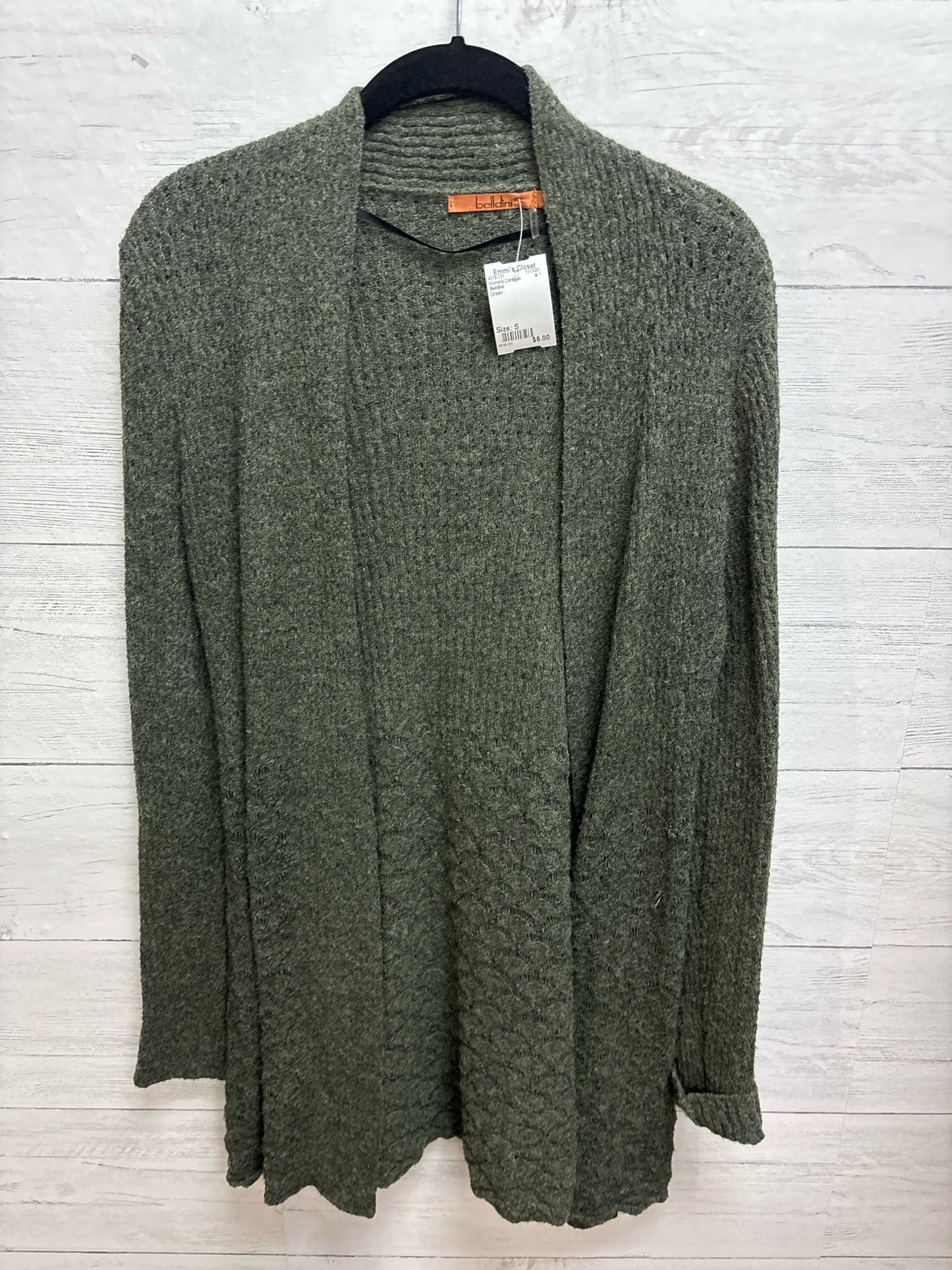 Size S Belldini Green Womens Cardigan