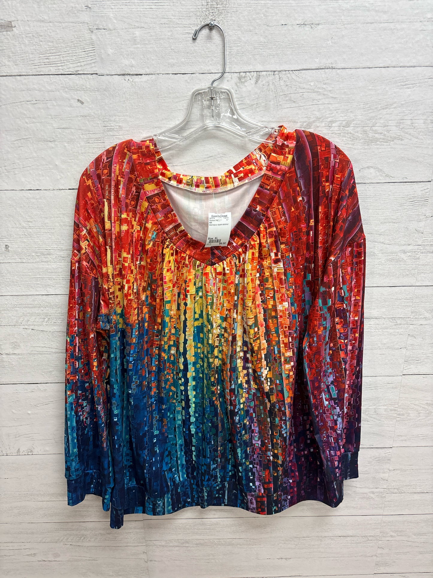 Size XL N/A Multi aqua Womens Shirt