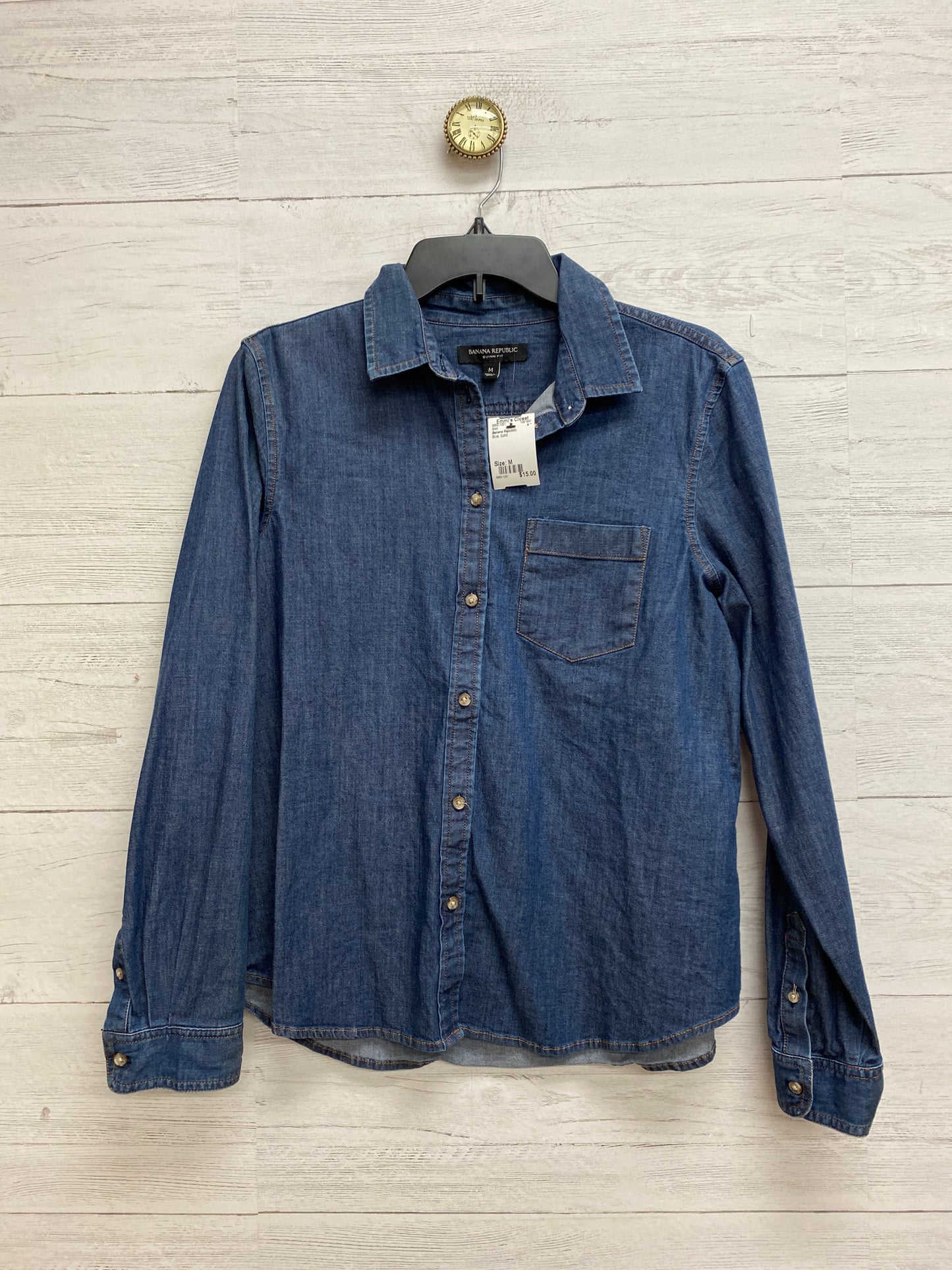 Size M Banana Republic Blue Shirt