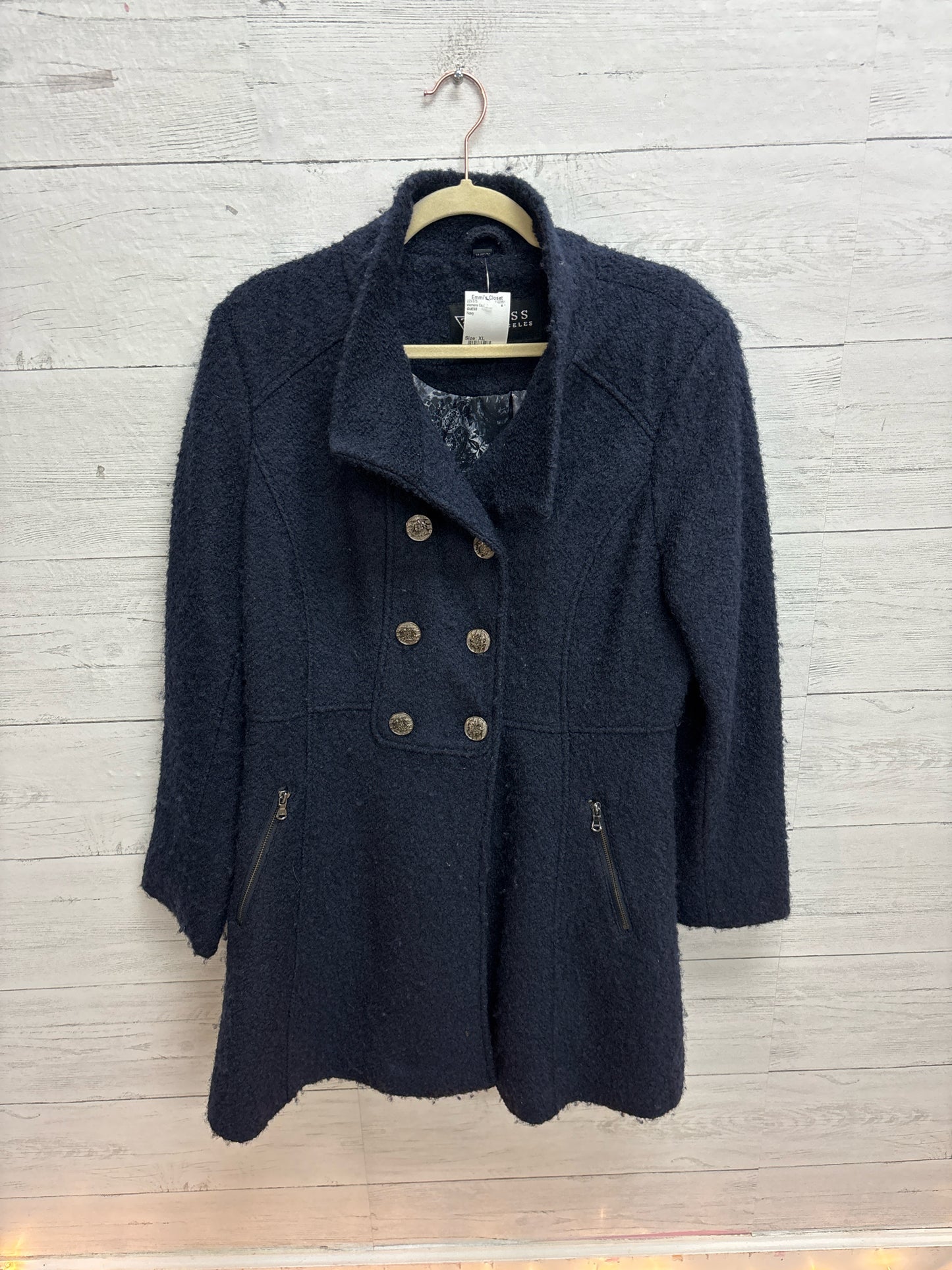 Size XL GUESS Navy Womens Coat