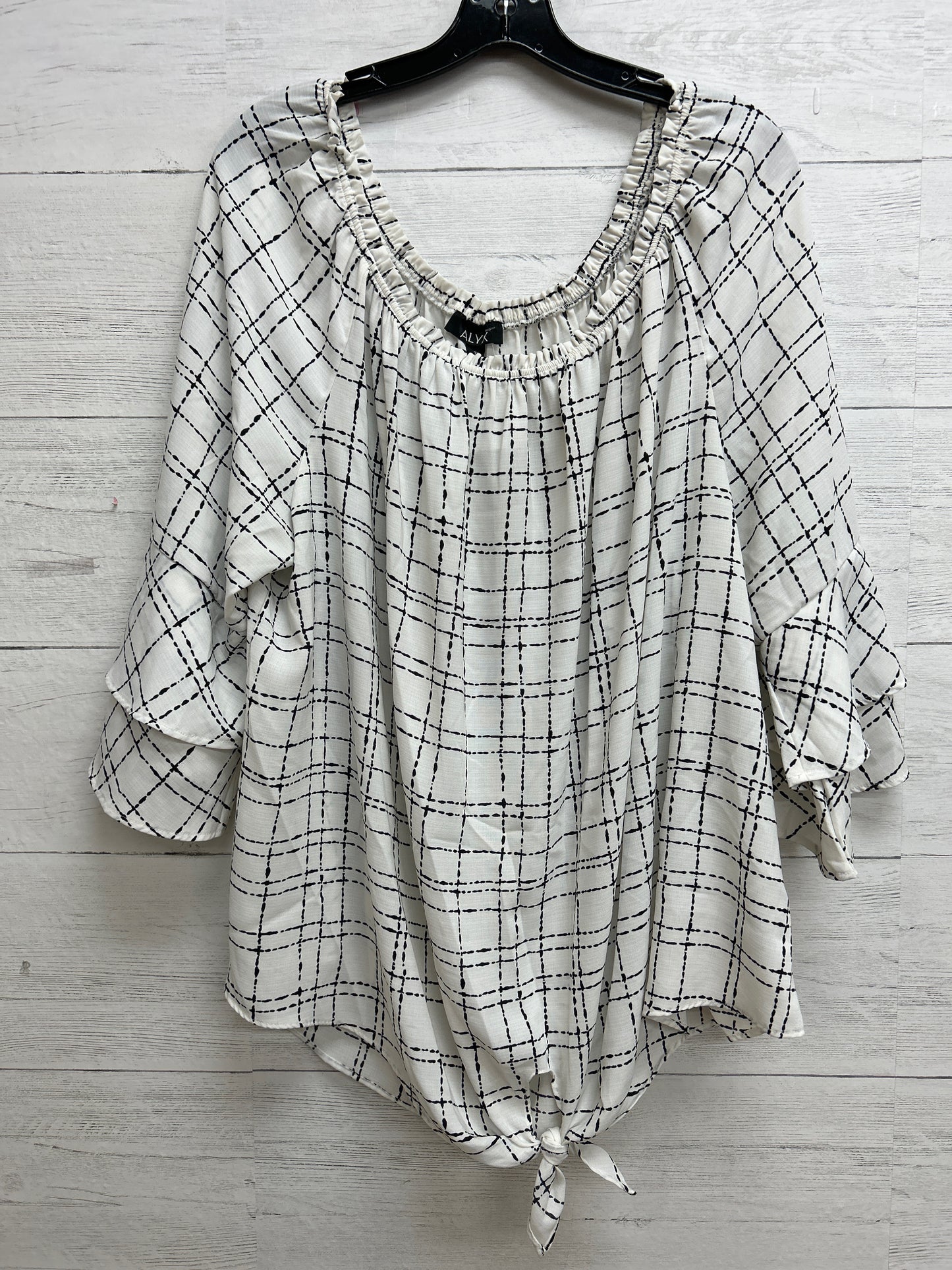 Size 3X Alyx Black/White Shirt