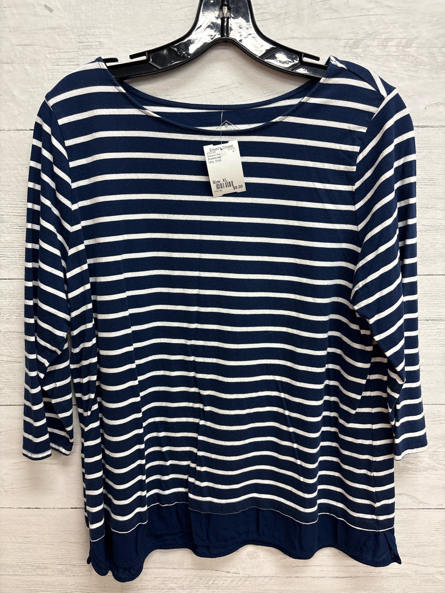 Size XL St johns bay Navy Womens Shirt