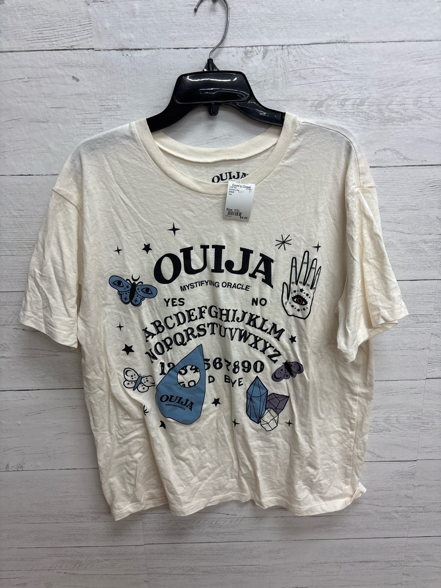 Size XXL OUIJA Tan Womens Shirt