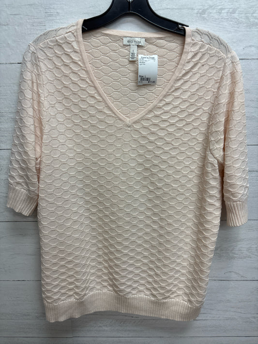 Size L Ella Moss Light Pink Womens Shirt