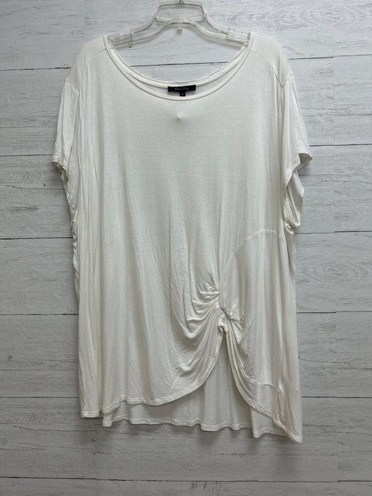 Size 3X Olivia Sky White Shirt