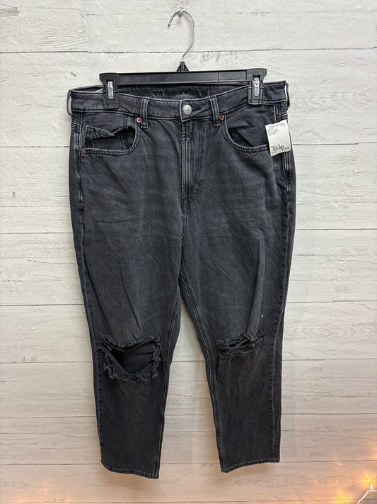 Size 12 American Eagle Black Denim Womens Jeans