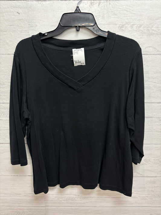 Size 1X St johns bay Black Womens Shirt