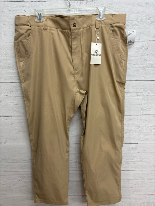 Size 2X Glideactive Khaki Mens Dresspant