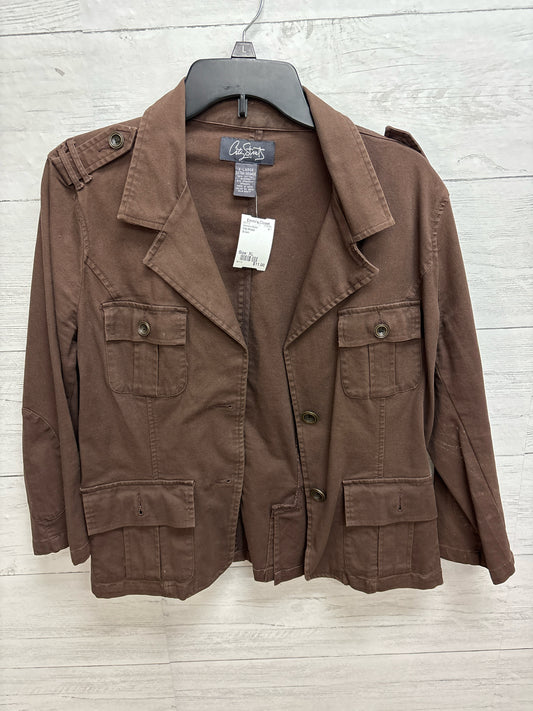 Size XL City Streets Brown Womens Blazer