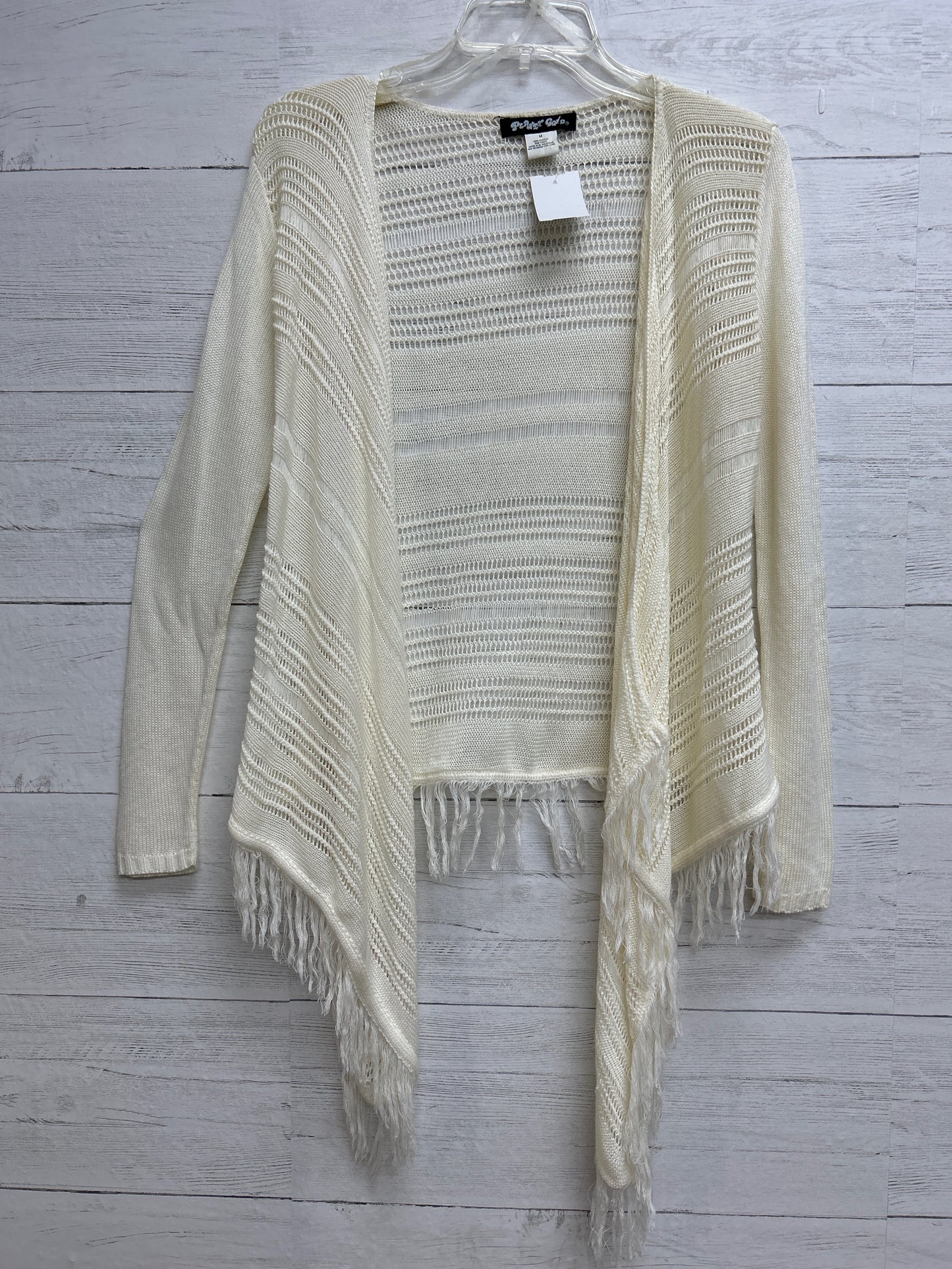 Size M Planet Gold Off White Cardigan