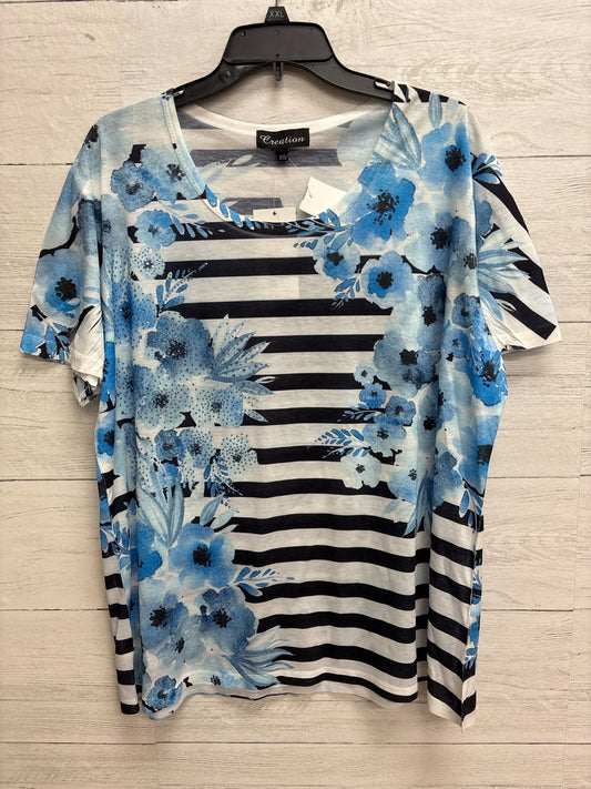 Size XXL Creation Blue Print Shirt