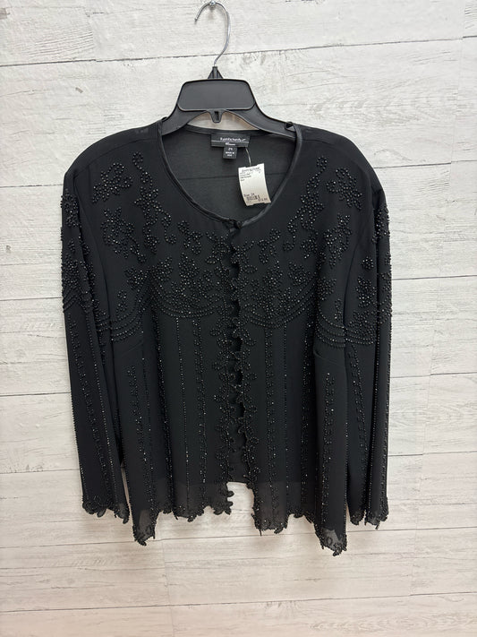 Size 24 R&M Richards Black Womens Shirt