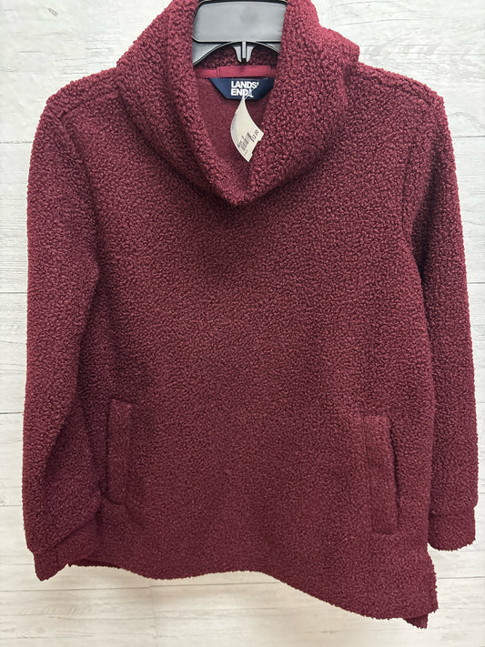 Size S lands end maroon Womens Sweater